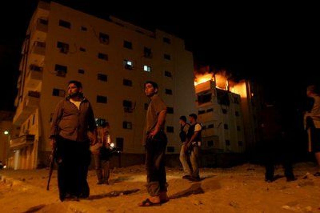 Izraelci raketirali palestinsko notranje ministrstvo
