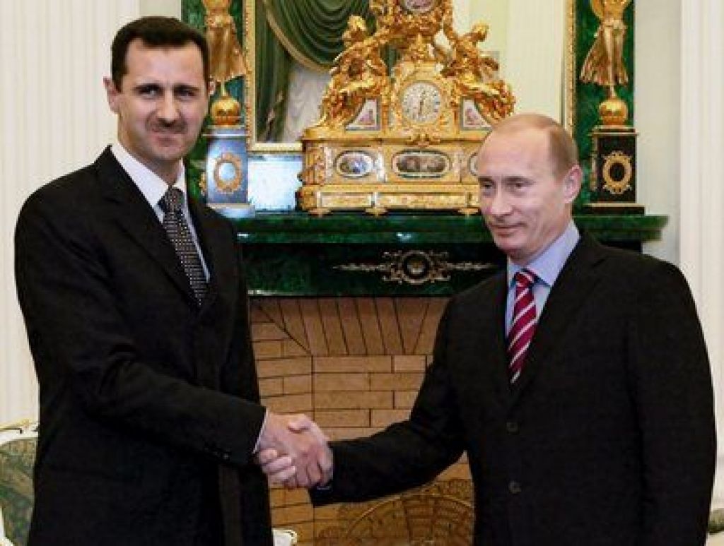 Putin z Asadom o vlogi Sirije na Bližnjem vzhodu
