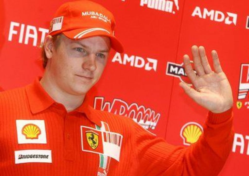 Raikkonen prvič vozil Ferrarija