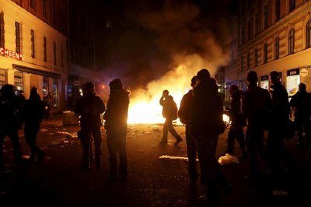V Københavnu noč minila brez večjih incidentov